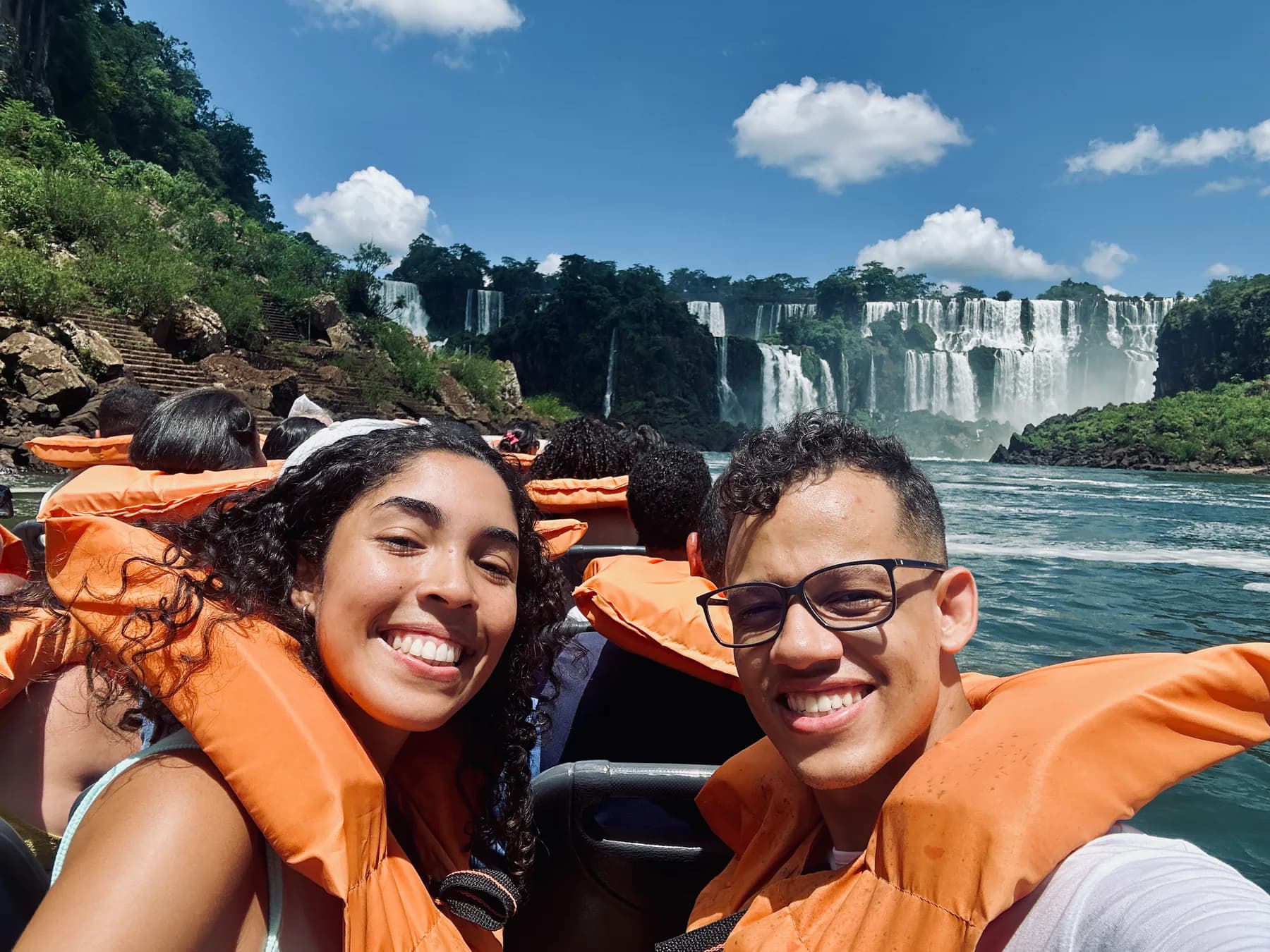 Albert e Ana Rute nas Cataratas do Iguaçu